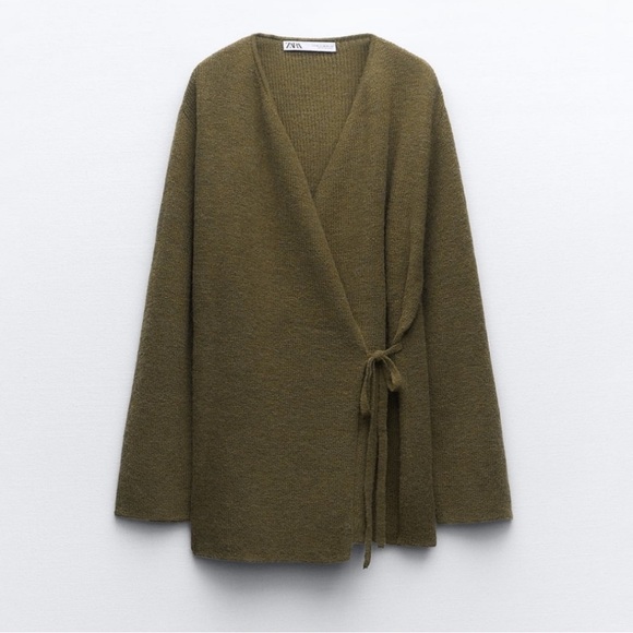 Wrap Front Knit Cardigan - Picture 2 of 4